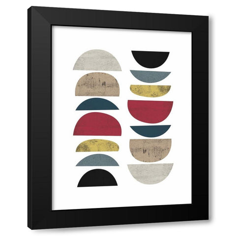 Mid Century Safari A Black Modern Wood Framed Art Print by Urban Epiphany