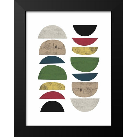 Mid Century Safari B Black Modern Wood Framed Art Print by Urban Epiphany
