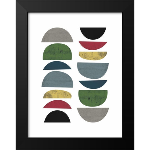 Mid Century Safari C Black Modern Wood Framed Art Print by Urban Epiphany