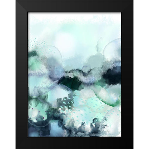 Evolving Ocean 1 Black Modern Wood Framed Art Print by Urban Epiphany