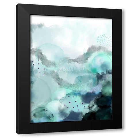 Evolving Ocean 2 Black Modern Wood Framed Art Print by Urban Epiphany