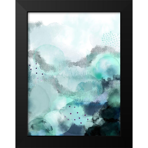 Evolving Ocean 2 Black Modern Wood Framed Art Print by Urban Epiphany