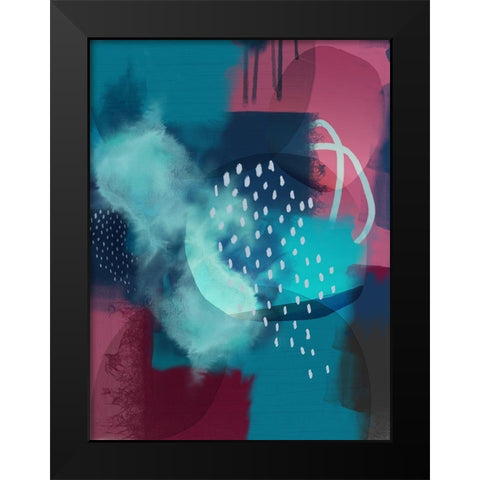 Bohemian Mix Black Modern Wood Framed Art Print by Urban Epiphany