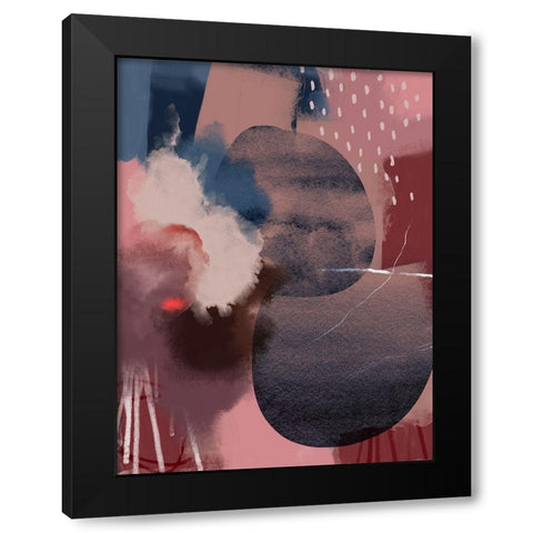 Warm Hues Black Modern Wood Framed Art Print by Urban Epiphany