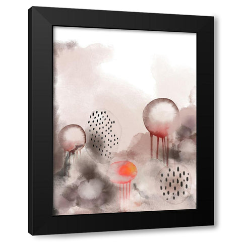 Togetherness Black Modern Wood Framed Art Print with Double Matting by Urban Epiphany