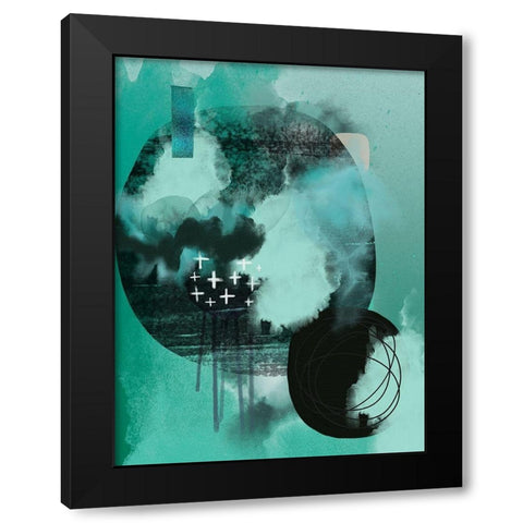 Still Tones Black Modern Wood Framed Art Print by Urban Epiphany
