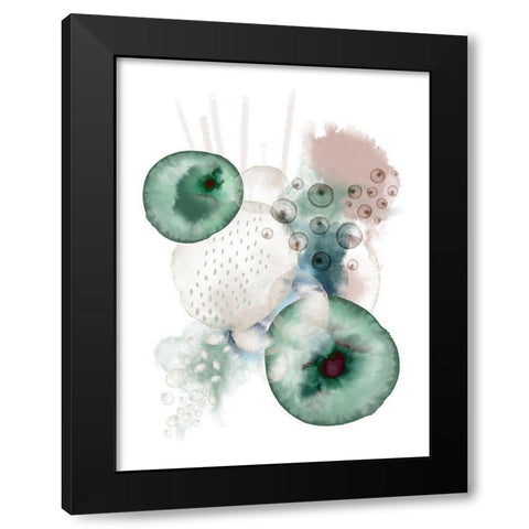 Ocean of Harmony Black Modern Wood Framed Art Print by Urban Epiphany