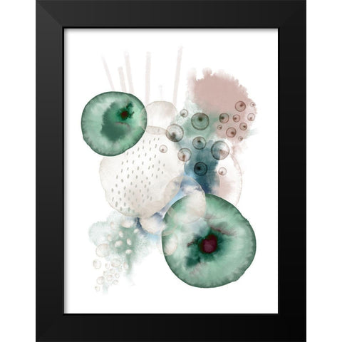 Ocean of Harmony Black Modern Wood Framed Art Print by Urban Epiphany