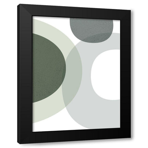 MidCentury ColorDew Black Modern Wood Framed Art Print by Urban Epiphany