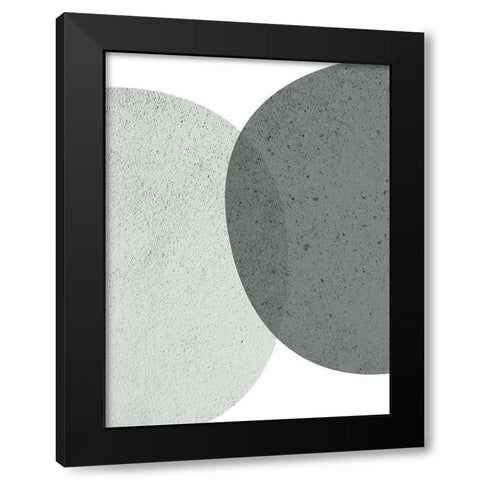 Mid Century ColorDew 6 Black Modern Wood Framed Art Print with Double Matting by Urban Epiphany
