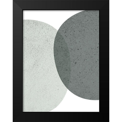 Mid Century ColorDew 6 Black Modern Wood Framed Art Print by Urban Epiphany