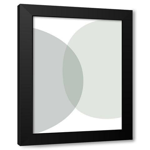 Mid Century ColorDew 8 Black Modern Wood Framed Art Print with Double Matting by Urban Epiphany