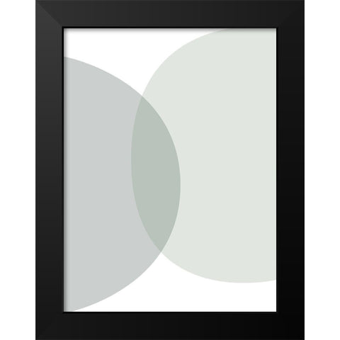 Mid Century ColorDew 8 Black Modern Wood Framed Art Print by Urban Epiphany
