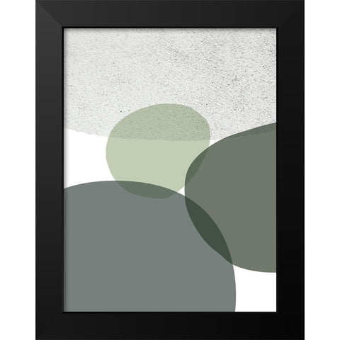 Mid Century ColorDew 9 Black Modern Wood Framed Art Print by Urban Epiphany