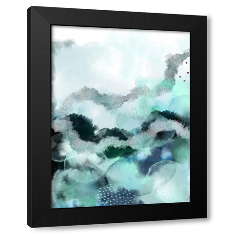 Evolving Ocean New Black Modern Wood Framed Art Print with Double Matting by Urban Epiphany