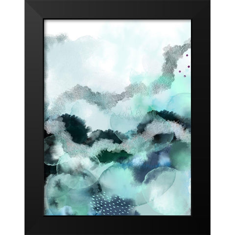 Evolving Ocean New Black Modern Wood Framed Art Print by Urban Epiphany