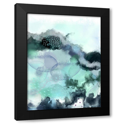 Evolving Ocean New 2 Black Modern Wood Framed Art Print by Urban Epiphany