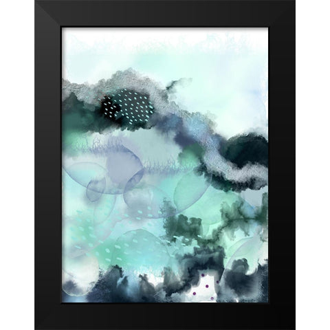 Evolving Ocean New 2 Black Modern Wood Framed Art Print by Urban Epiphany