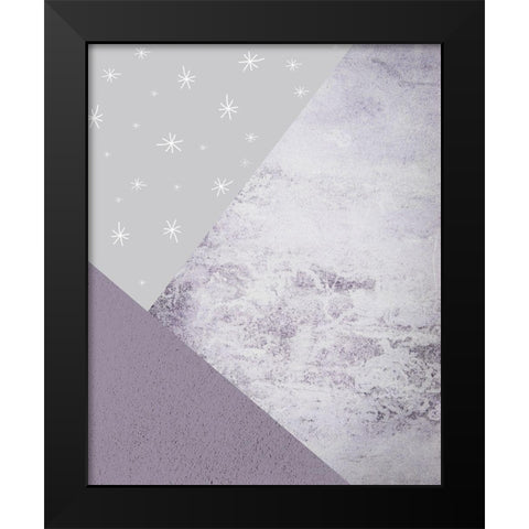 Purple Mountains 3 Black Modern Wood Framed Art Print by Urban Epiphany