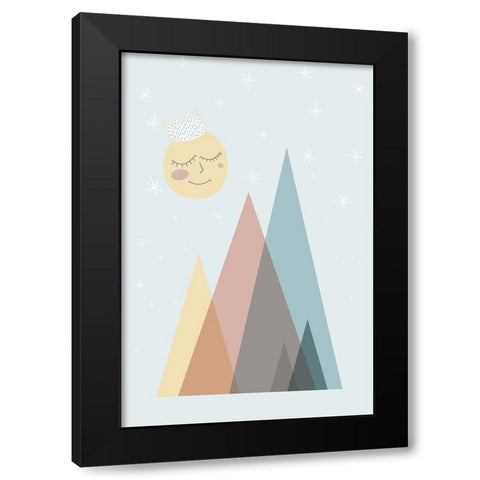 Pastel Scandi Nursery 1 Black Modern Wood Framed Art Print by Urban Epiphany