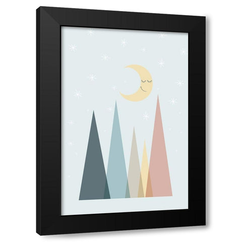 Pastel Scandi Nursery 2 Black Modern Wood Framed Art Print with Double Matting by Urban Epiphany