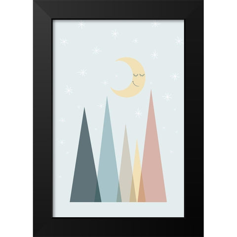 Pastel Scandi Nursery 2 Black Modern Wood Framed Art Print by Urban Epiphany