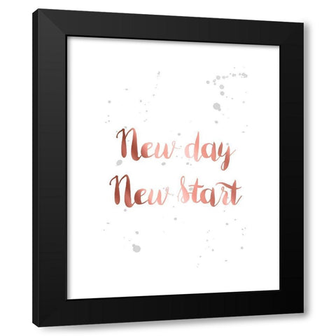 Rose Gold Inspirational Quotes 3 Black Modern Wood Framed Art Print with Double Matting by Urban Epiphany