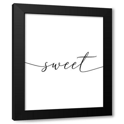 Sweet Dreams 1 Black Modern Wood Framed Art Print by Urban Epiphany
