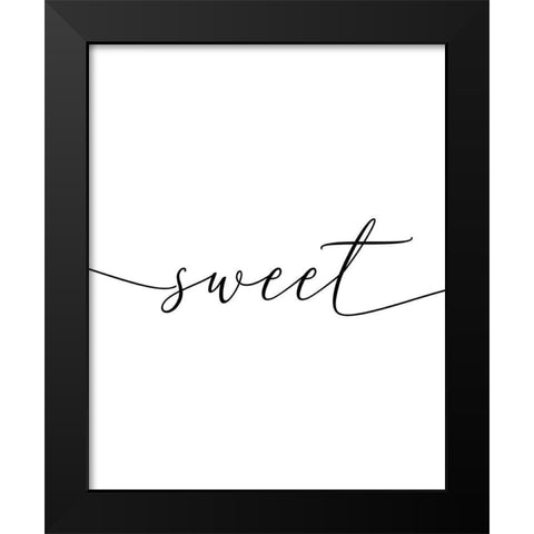 Sweet Dreams 1 Black Modern Wood Framed Art Print by Urban Epiphany