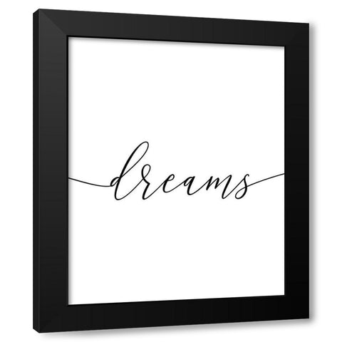 Sweet Dreams 2 Black Modern Wood Framed Art Print with Double Matting by Urban Epiphany