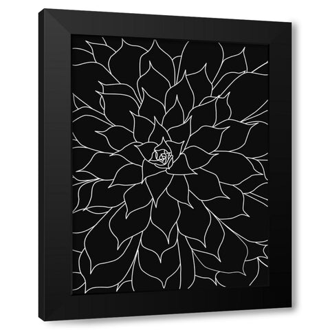 Black White Succulents Set of 2 Black Modern Wood Framed Art Print by Urban Epiphany