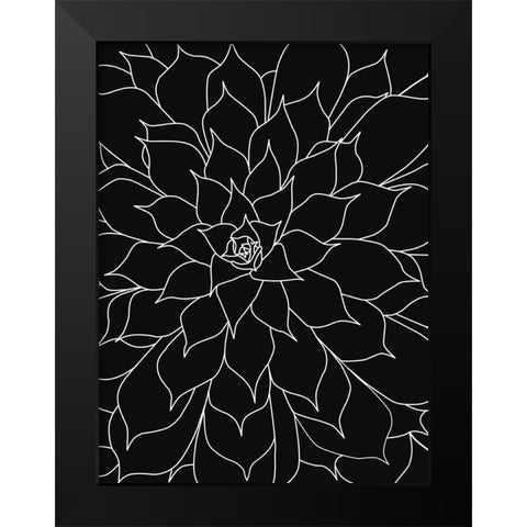 Black White Succulents Set of 2 Black Modern Wood Framed Art Print by Urban Epiphany