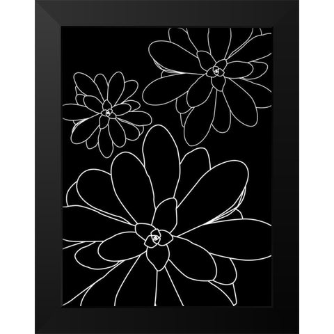 Black White Succulents Set of 2 Black Modern Wood Framed Art Print by Urban Epiphany
