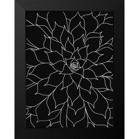 Black White Succulents Set of 2 Black Modern Wood Framed Art Print by Urban Epiphany
