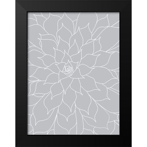 Black White Succulents Set of 2 Black Modern Wood Framed Art Print by Urban Epiphany