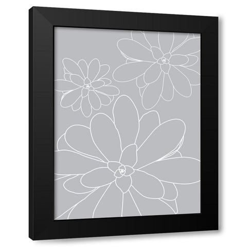 Black White Succulents Set of 2 Black Modern Wood Framed Art Print by Urban Epiphany