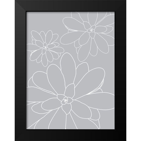 Black White Succulents Set of 2 Black Modern Wood Framed Art Print by Urban Epiphany