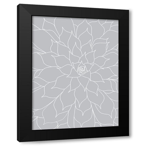 Black White Succulents Set of 2 Black Modern Wood Framed Art Print by Urban Epiphany