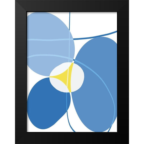 Abstract Greek Odyssey 4 Black Modern Wood Framed Art Print by Lula Bijoux and Company