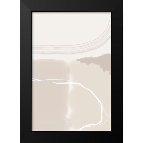Equanimity Black Modern Wood Framed Art Print by Urban Epiphany