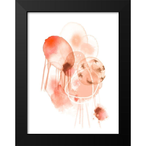 Warm Friendship Black Modern Wood Framed Art Print by Urban Epiphany