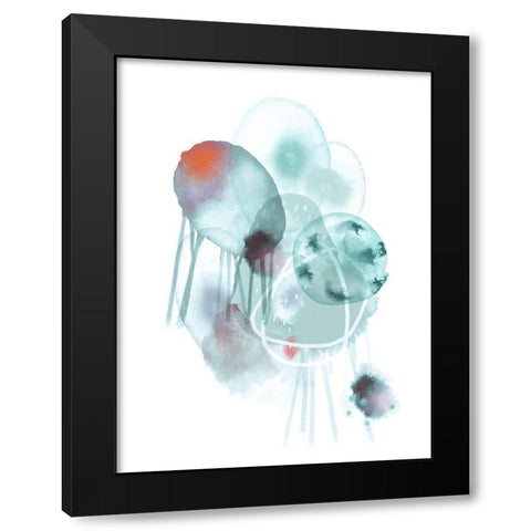 Cool Friendship Black Modern Wood Framed Art Print by Urban Epiphany