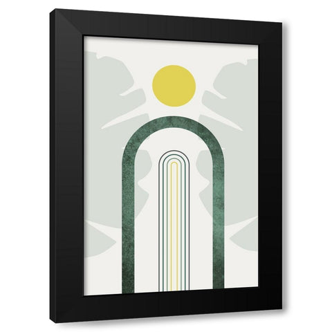 Mid Century Modern Sky 1 Black Modern Wood Framed Art Print by Urban Epiphany