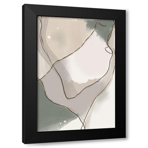 Patience Black Modern Wood Framed Art Print by Urban Epiphany