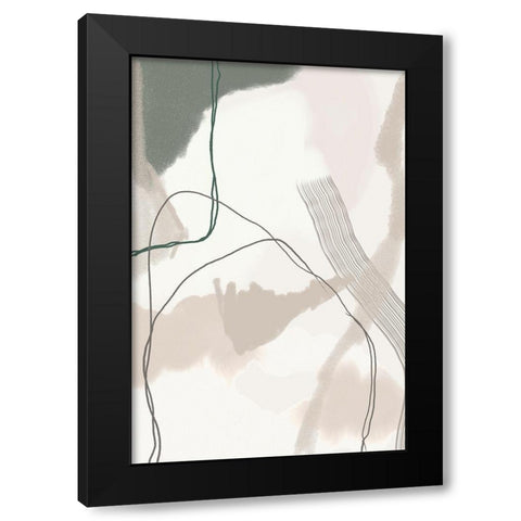 Poise Black Modern Wood Framed Art Print with Double Matting by Urban Epiphany