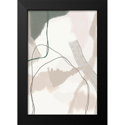Poise Black Modern Wood Framed Art Print by Urban Epiphany