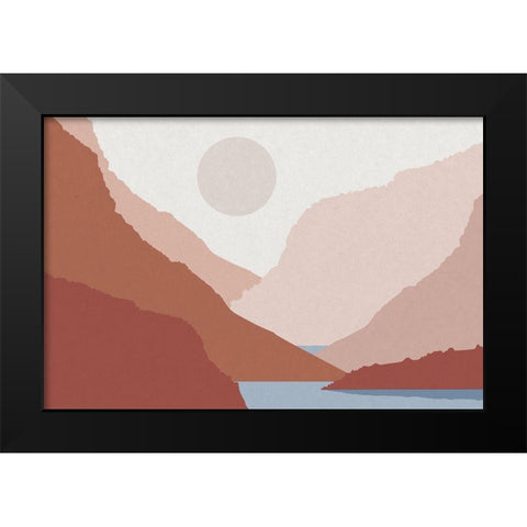 Canyon Views 4 Black Modern Wood Framed Art Print by Urban Epiphany