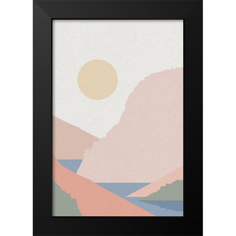 Canyon Horizons 2 Black Modern Wood Framed Art Print by Urban Epiphany