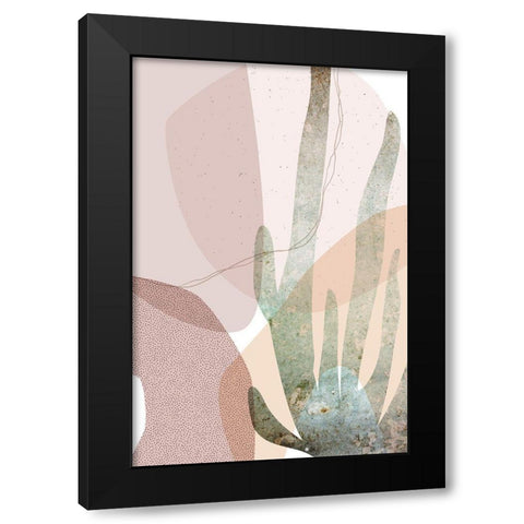 Dusty Desert Collage 2 Black Modern Wood Framed Art Print with Double Matting by Urban Epiphany