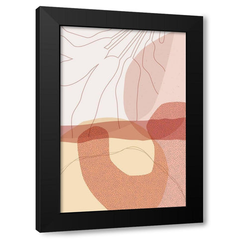Dusty Desert Rocks 5 Black Modern Wood Framed Art Print with Double Matting by Urban Epiphany